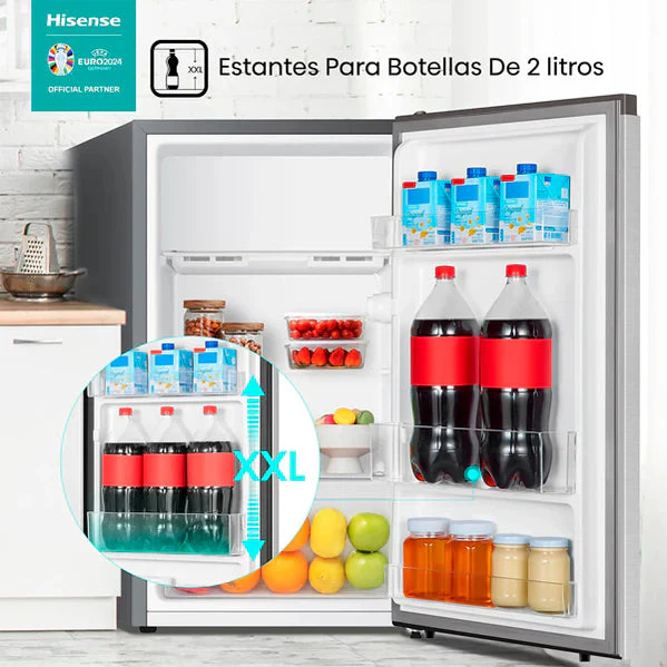 Refrigeradora Mini Bar 4.2p3 Puerta Reversible Hisense RR43D6ACX1 Nevera. - Image 2