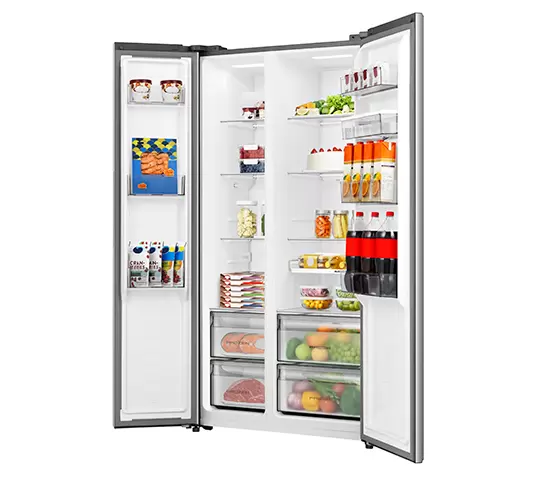 Refrigeradora Side by Side 19.1p3 con Dispensador de Agua Inverter Hisense RS3P558NMCB Nevera. - Image 8