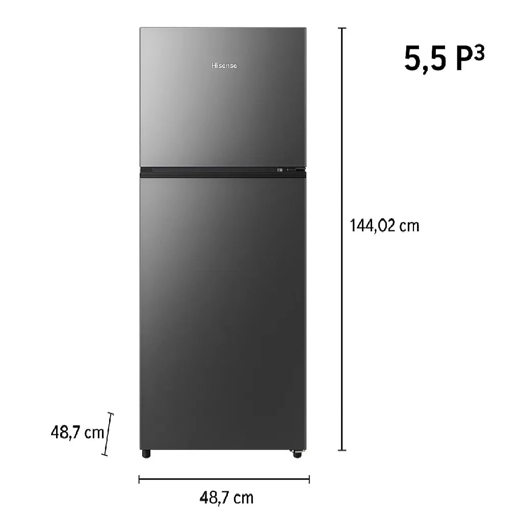Refrigeradora Top Mount 5.5P3 Hisense RT55D6AAE Nevera. - Image 5