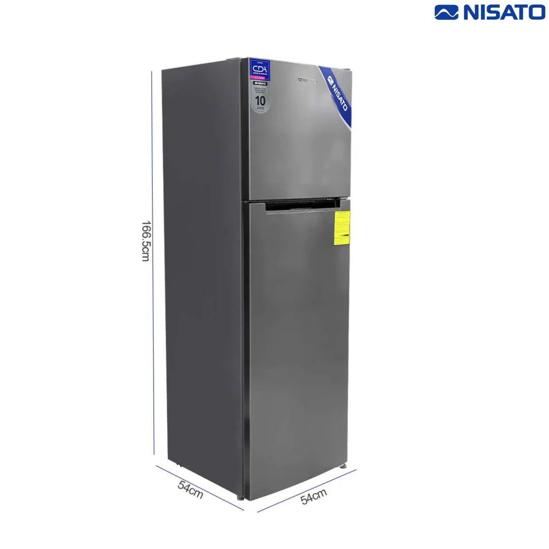Refrigeradora Top Mount 9p3 Nisato NRF-287SSMH Nevera. - Image 3