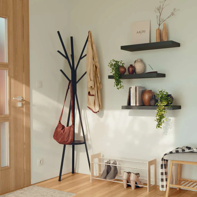 Repisas De Pared 60 Cm Largo X 23.5 Cm Ancho X 38 Mm Espesor (1 1/2") Color Negro ADR-3276007203394 - Image 2