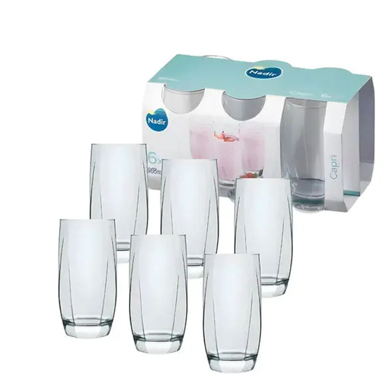Set 6 Vasos de Vidrio 410ml/13oz Nadir 76180200796555 - Image 2