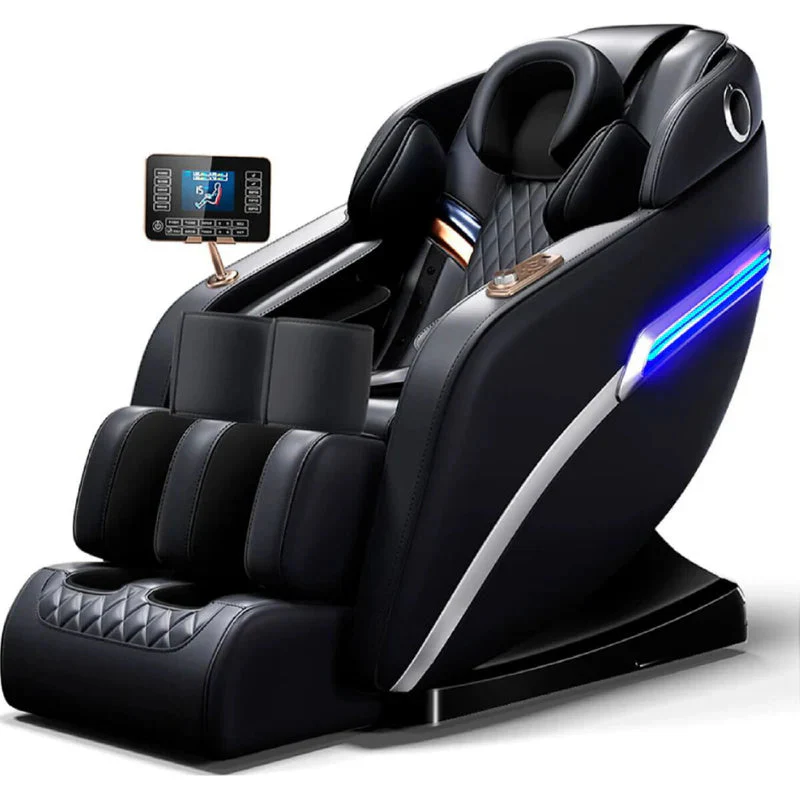 Silla Masajeadora Eléctrica 110V Sofá De Masajes Relajación Shiatsu Y Gravedad Cero. Sillon Con Pantalla De Control Y Bocina Bluetooth. Masajea Todo El Cuerpo. Butaca. AB026