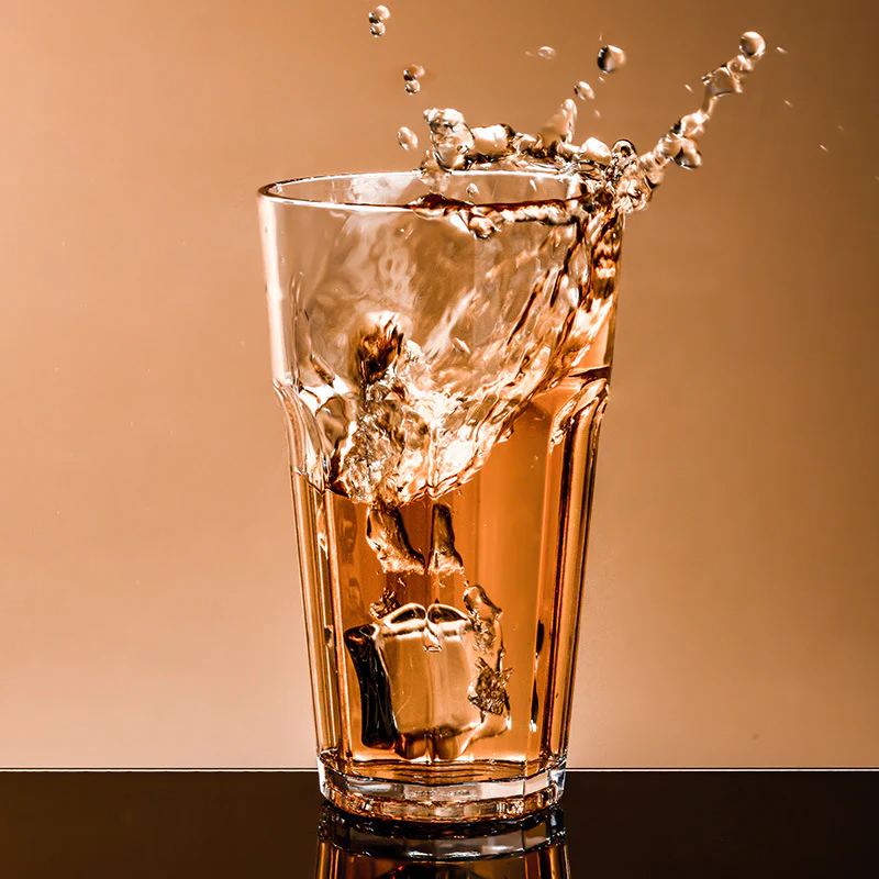 Vaso de Vidrio 675ml | Vaso Alto Transparente para Agua, Jugos y RefrescosT-2376 - Image 2