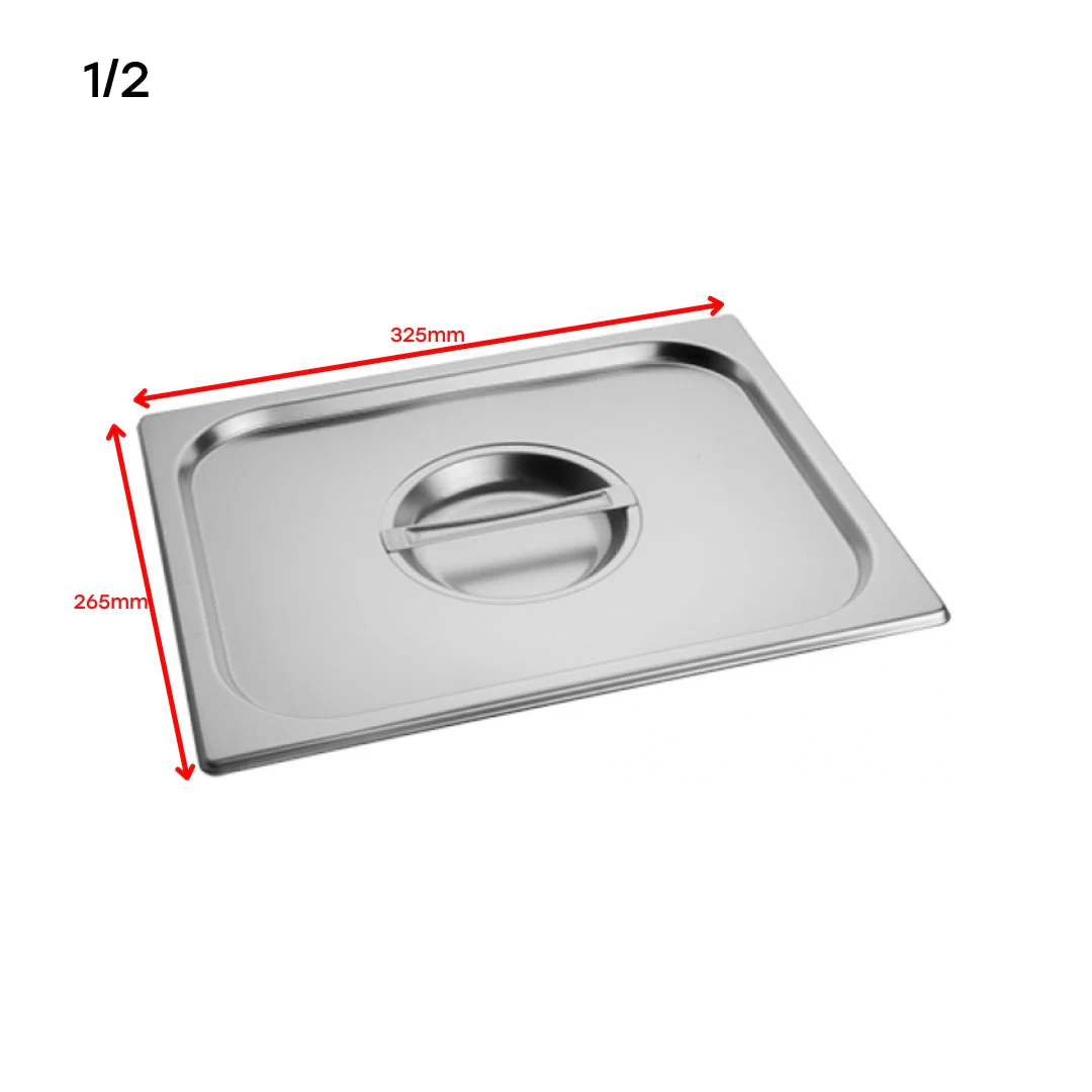 Tapa de GN Pan de Acero Inoxidable 1/2 H5502