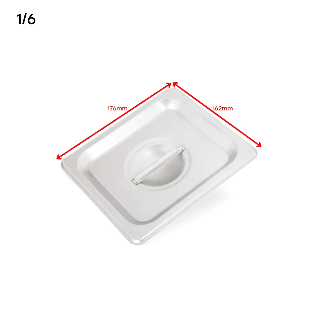 Tapa de GN Pan de Acero Inoxidable 1/6 H5505