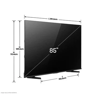 Televisor 85" QLED Smart TV UHD 4K AI VIDAA Quantum Dot + Dolby Vision Hisense 85Q6QV Televisión. - Image 6