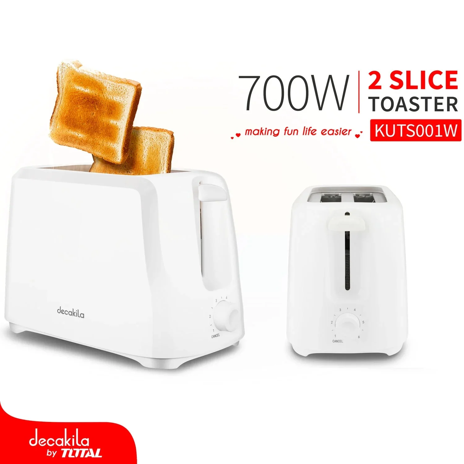 Tostadora de Pan Doble Decakila KUTS001W