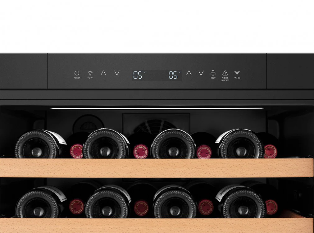 Vinera Enfriador de Vinos 8.5p3 76 Botellas Empotrable o de Piso Dual Zone con WiFi Hisense HWD076N3ASD - Image 12