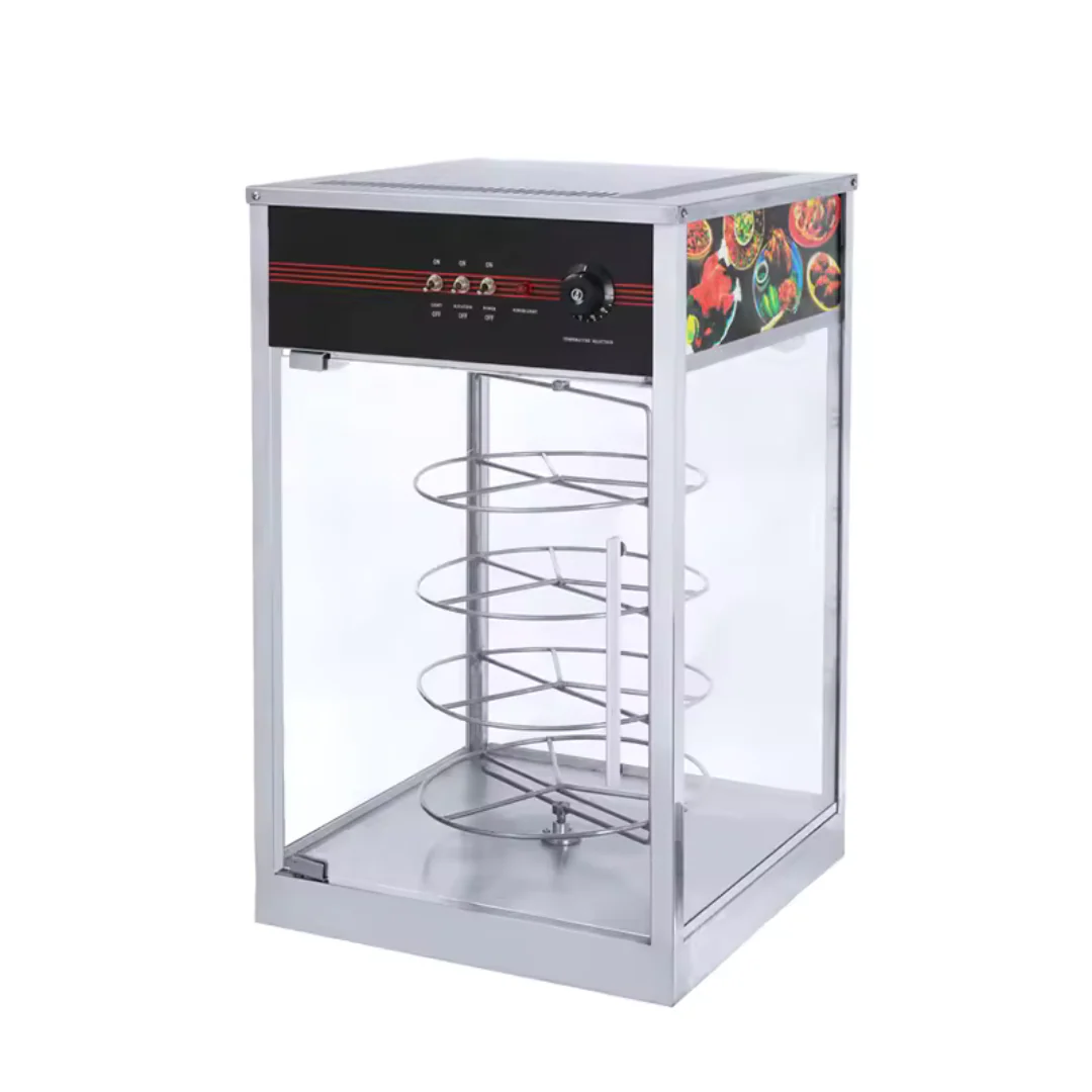 Vitrina Calentador para Pizzas de 16" 490*490*810mm HW-815