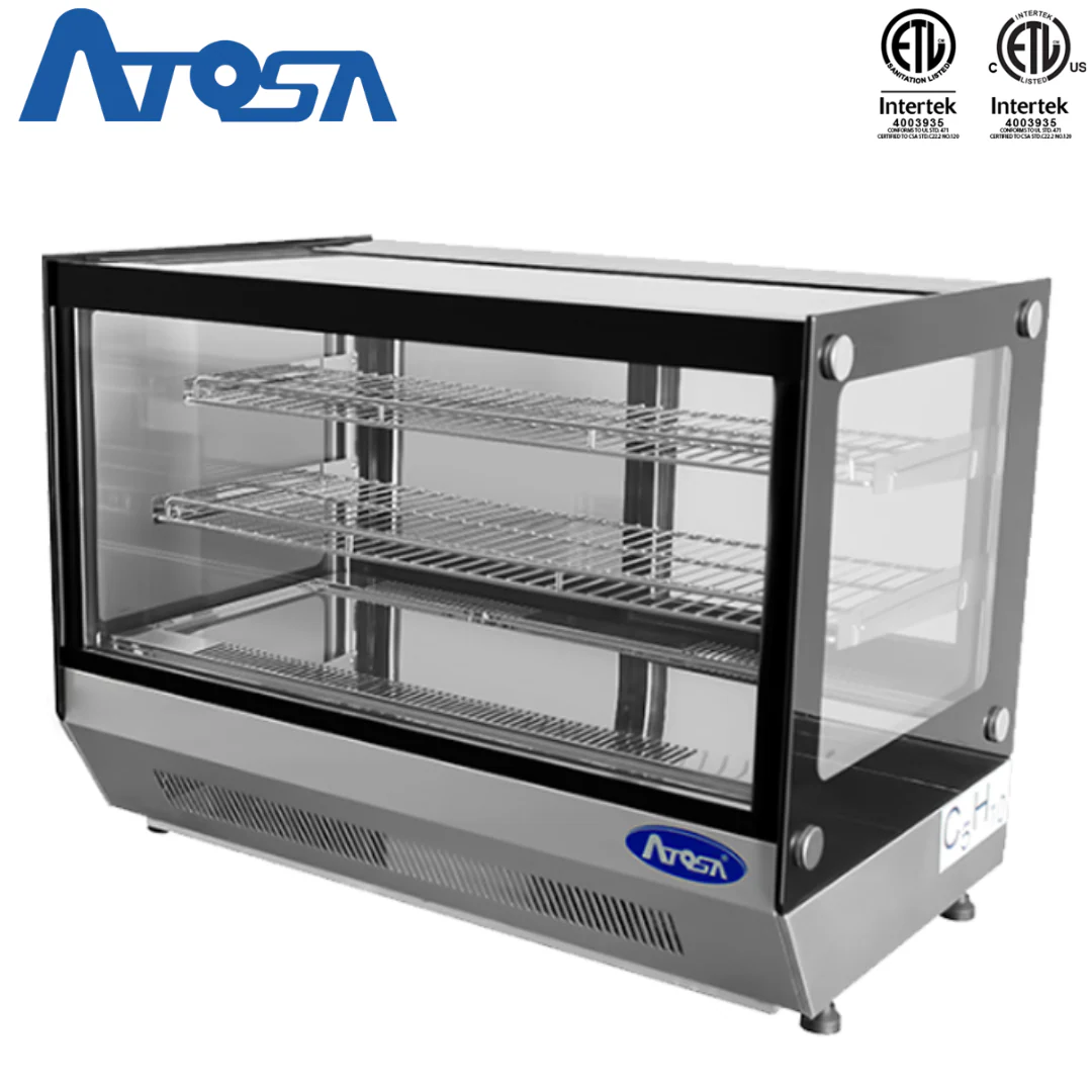 Vitrina Refrigerada Cuadrada de Dulce para Encimera 5.6p3 90x56x66cm Atosa CRDS-56 - Image 3
